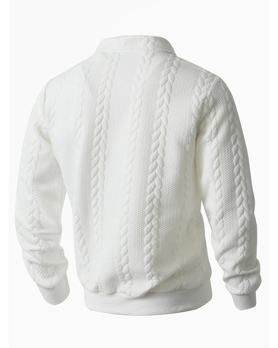 Hoodie Knoopsgat Half Rits Casual