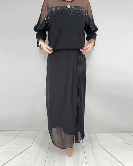 Blouse Gaas Gespleten Loose