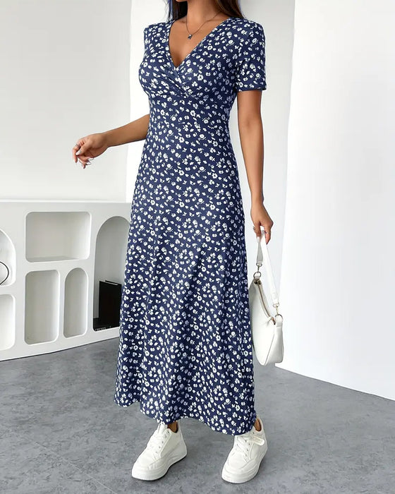 Jurk Sexy Elegant Bedrukt