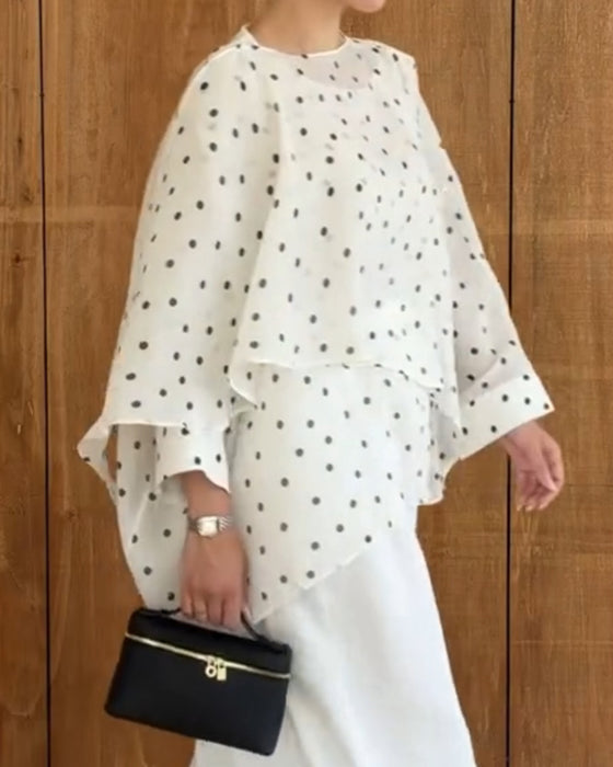 Blouse Polka Dot Onregelmatig