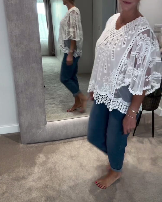 Blouse V-Hals Stijlvol