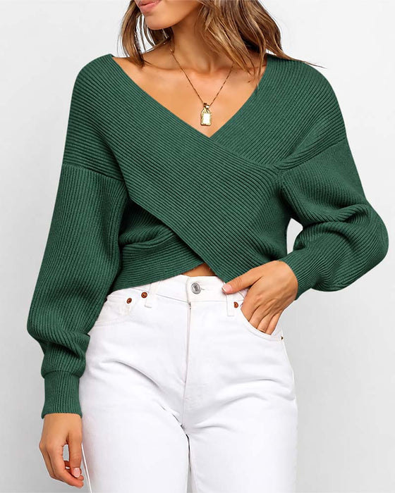 Trui Kruis Off-Shoulder Kort