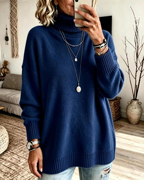 Pullover Hoge Hals Los