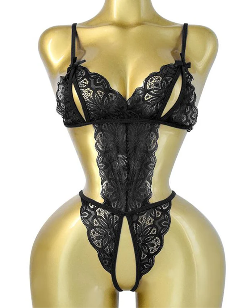 Lingerie Kant Strik Een Delig Sexy