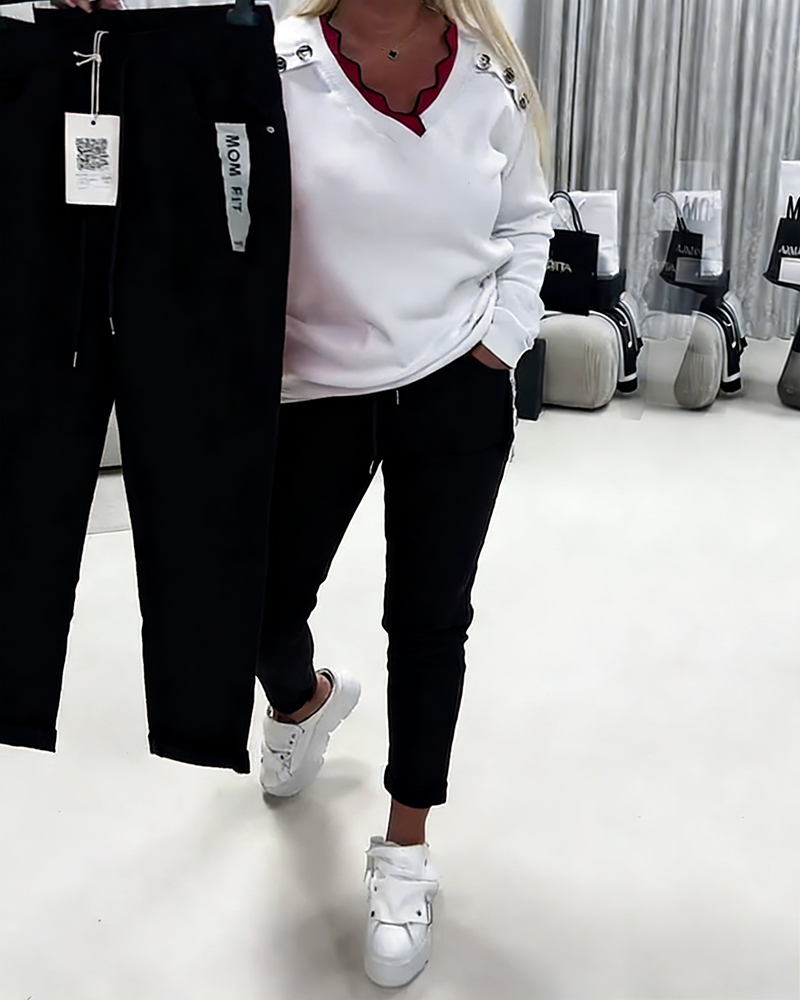 Broek Mode Rek Trelusknoop