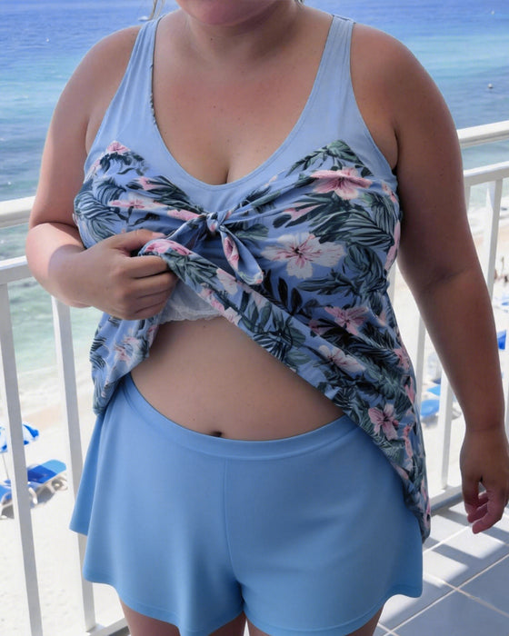 Casual tweedelig badpak met print