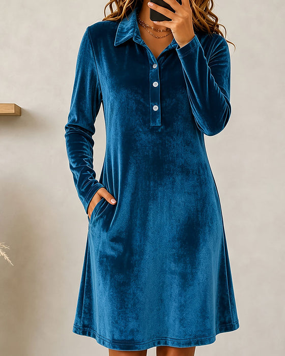 Jurk Knoop Effen Casual