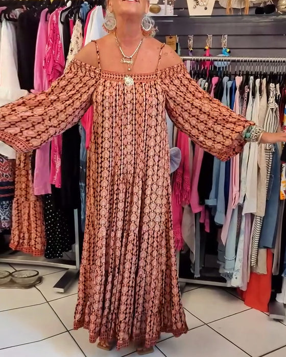 Bohemian Stijl Losse Jurk Met Bandjes