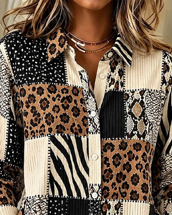 Overhemd Luipaard Zebra Streep