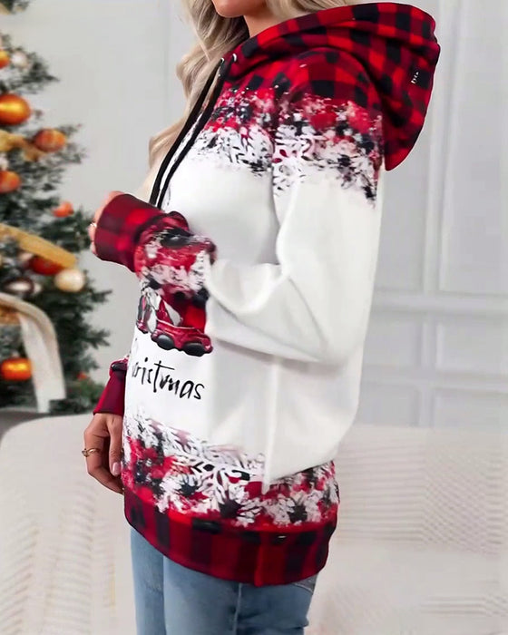 Hoodie met kerstmanprint