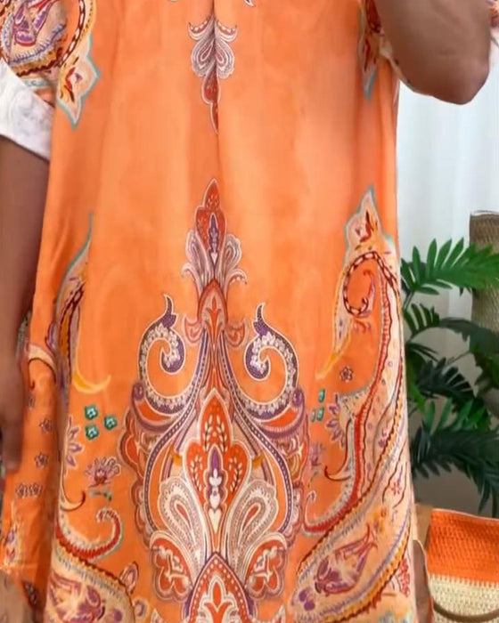 Jurk Retro Revers Print