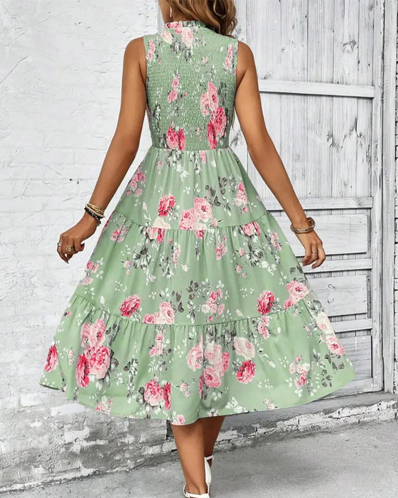 Jurk Bloemen Afdruk Smock
