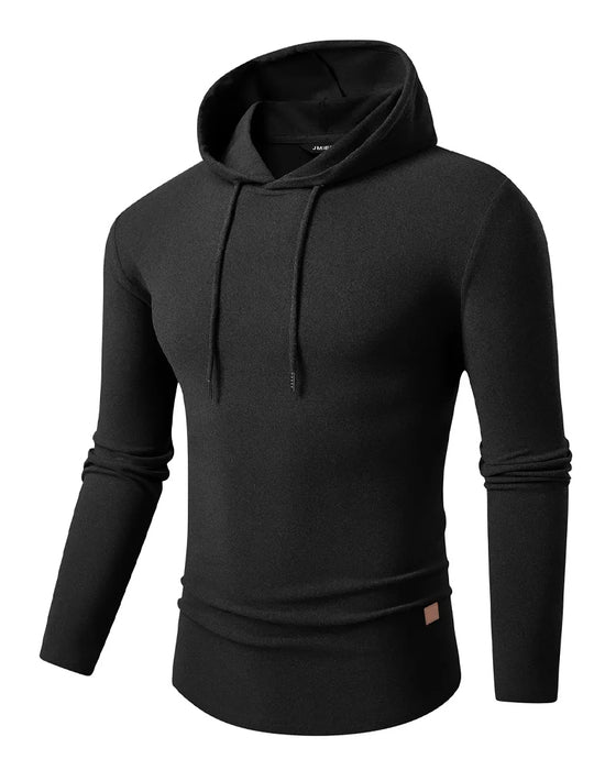 Heren Sweatshirt Effen Kleur Lange Mouw Capuchon