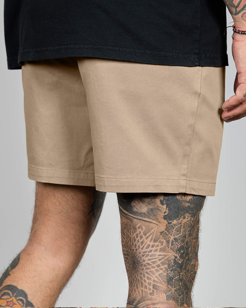 Heren Shorts Elastische Taille Casual Rechte Pijp