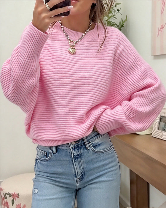 Pullover Stijlvol Vleermuismouw