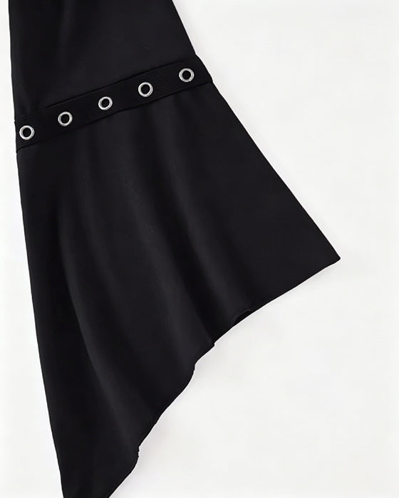 Blouse Effen Kleur Kruisbanden