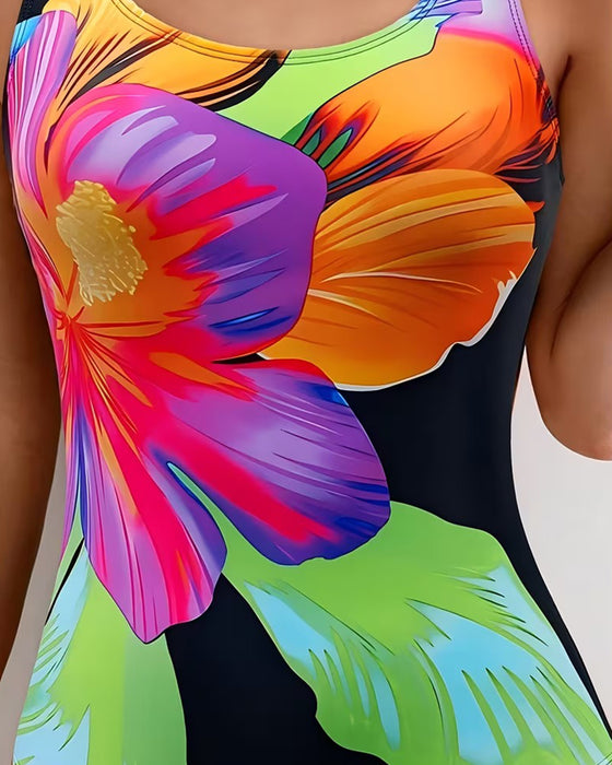 Zwempak Comfortabel Geprint Een-Delig