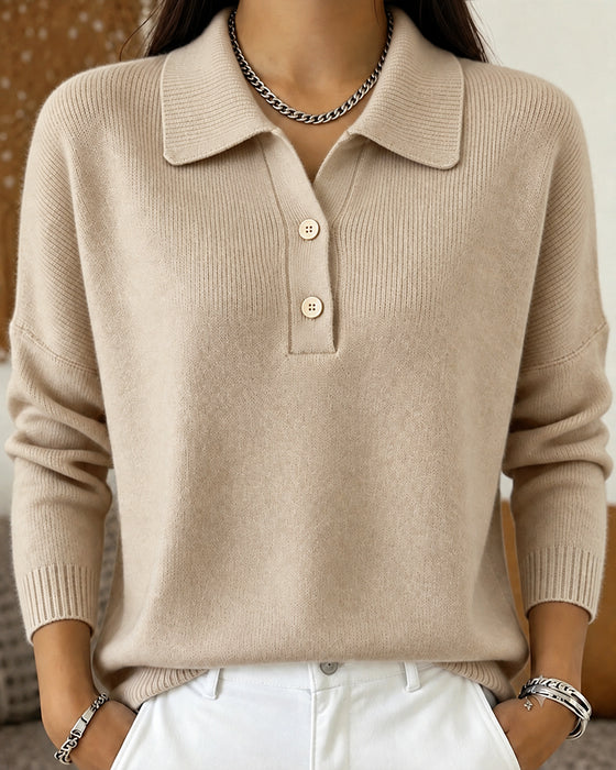 Pullover Half-Knoop Knoop Casual