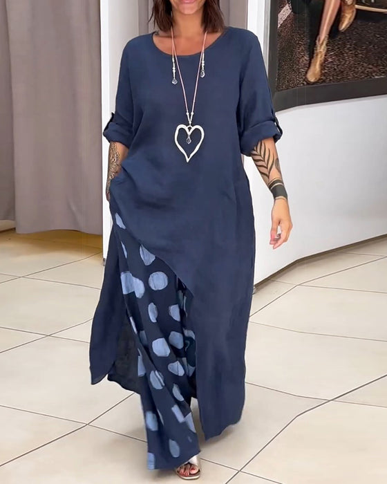 Casual damespak met los temperament