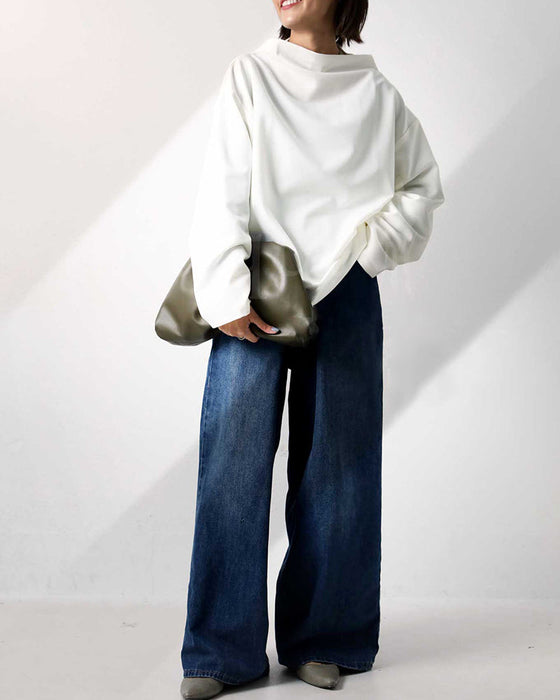 Blouse met losse pasvorm en lange mouwen