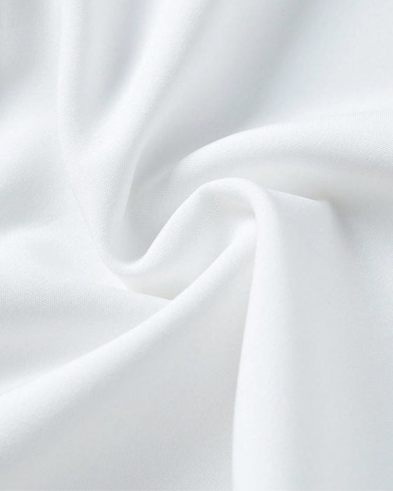 Effen overhemd met revers en ruches