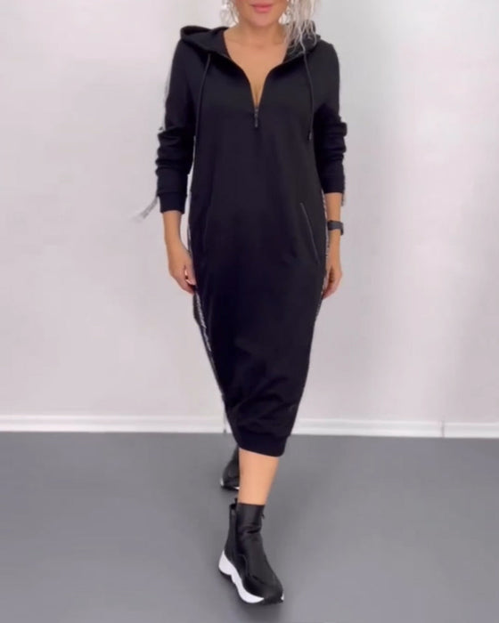 Casual jurkje met ritssluiting