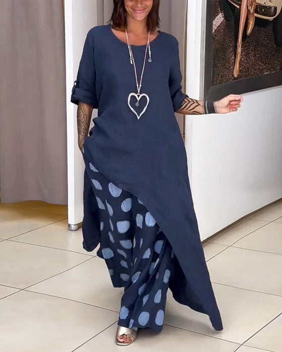 Casual damespak met los temperament