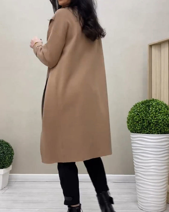 Sweaterjurk met zijsplit