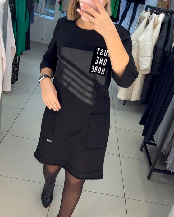 Shiftjurk met print en zak