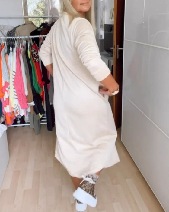 Jurk met ronde hals en casual