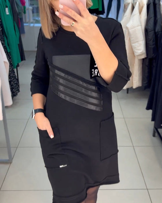 Shiftjurk met print en zak