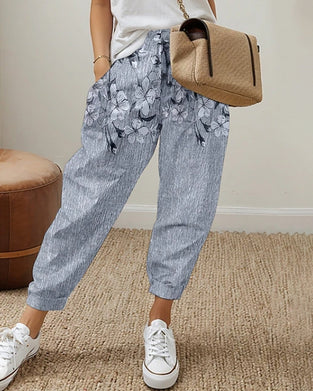 Casual damesjeans met zak en print