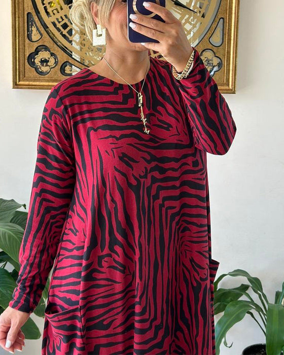 Mode  Losse print zakjurk