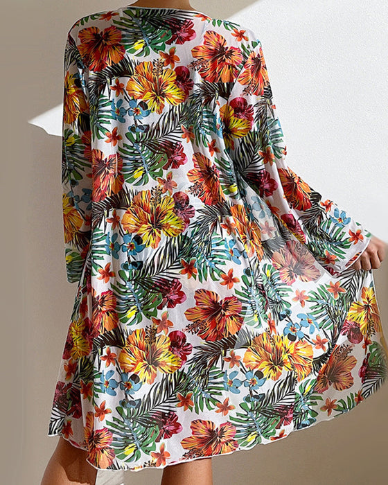 Bikini's en cover-ups met bloemenprint
