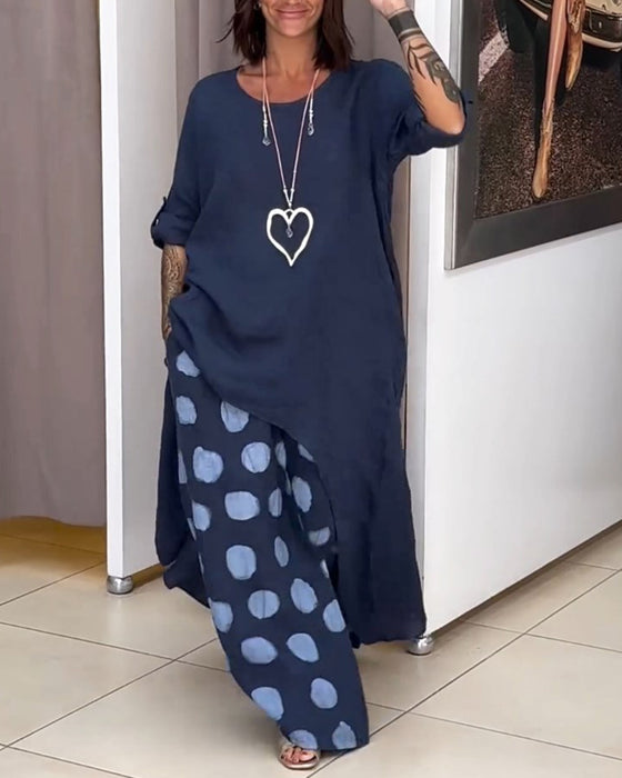 Casual damespak met los temperament