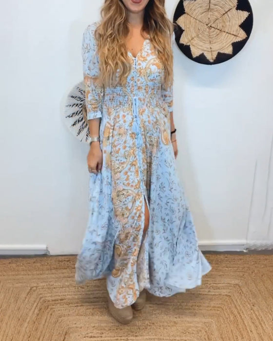 Elegante lange damesjurk