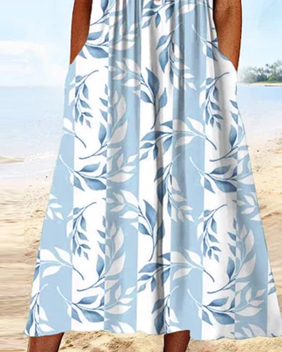 Jurk met slanke pasvorm en korte mouwen