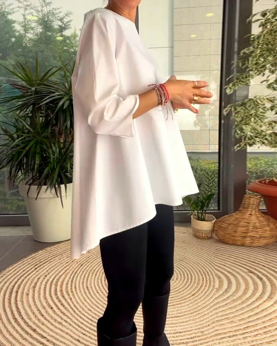 Tops met effen kleuren en woon-werkverkeer