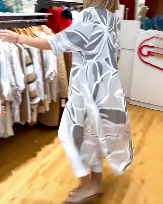 Top met losse, onregelmatige pasvorm