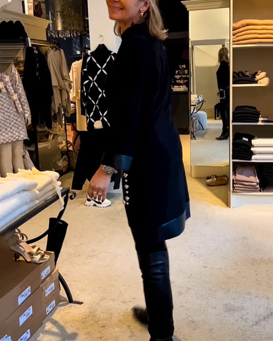 Casual jurk met ronde hals en zakken