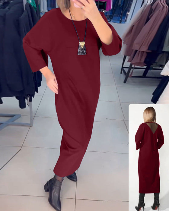 Casual zakjurk met lange mouwen