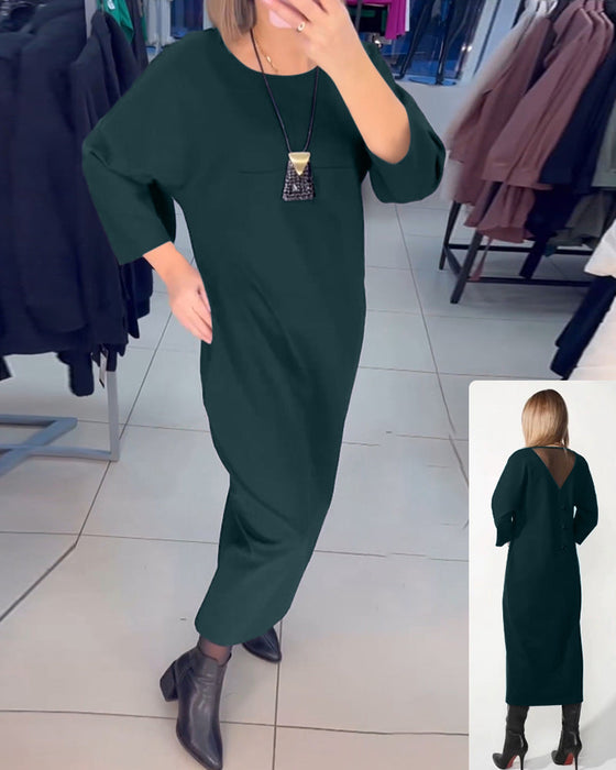 Casual zakjurk met lange mouwen